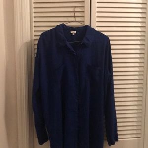 Splendid blue long sleeve top